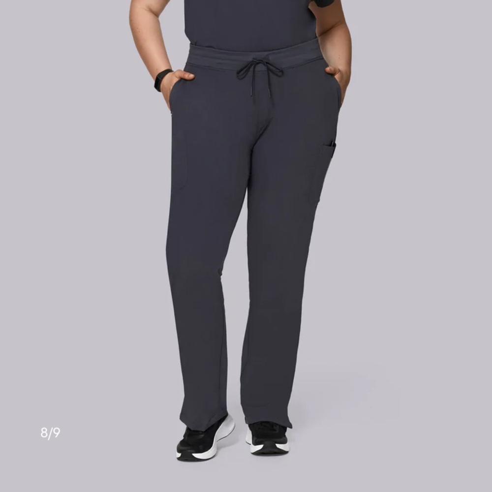 Mandala Dark Gray Scrub Pants